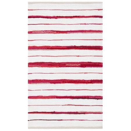 Safavieh 4 x 6 ft. Montauk Contemporary Rectangle Rug, Red & Ivory MTK623Q-4